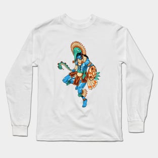 Aztec god of war and the sun - Huitzilopochtli Long Sleeve T-Shirt